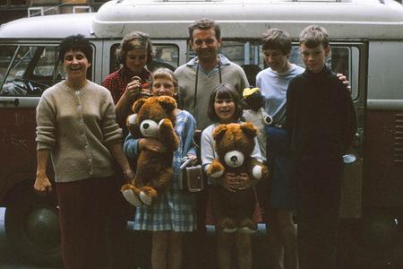 My family with our Czech friends in Jihlava. 