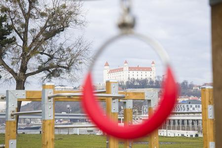 New sports zone opened on the Danube embankment.
