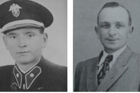Rescuers Adam Bomba and Jozef Kisel.