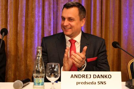 Andrej Danko, head of the Slovak National Party (SNS) at the party congress in Sliač. 