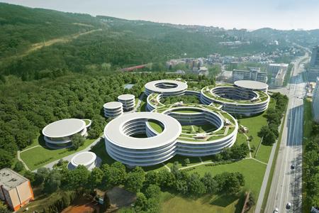 Three firms vie for former hospital grounds