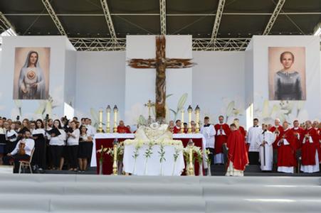 Beatification of Anna Kolesárová, Košice, Sep 1, 2018.