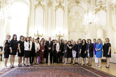 President Andrej Kiska met with the White Heart laureates on May 21.