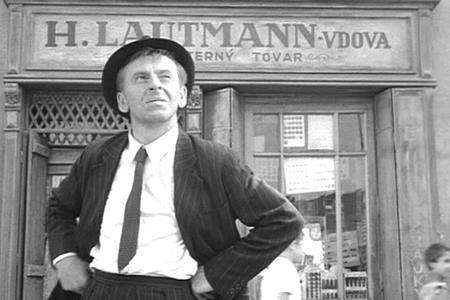 Jozef Kroner in the role of carpenter Tóno Brtko in The Shop on Main Street film. It won an Oscar in 1966. 