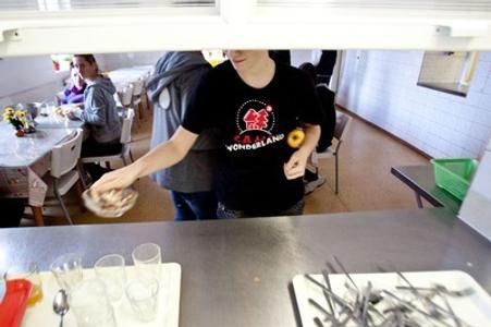 A school canteen, illustrative stock photo