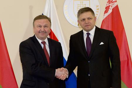 Andrej Kobjakov and Robert Fico