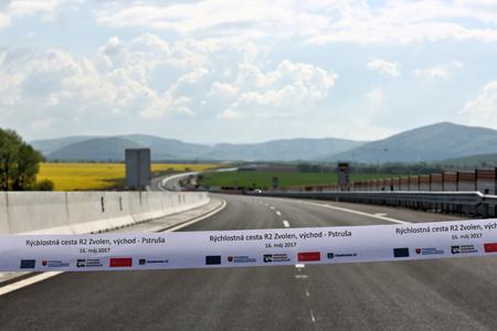 The ceremonial opening of R2 express double-carriageway section Zvolen-Pstruša