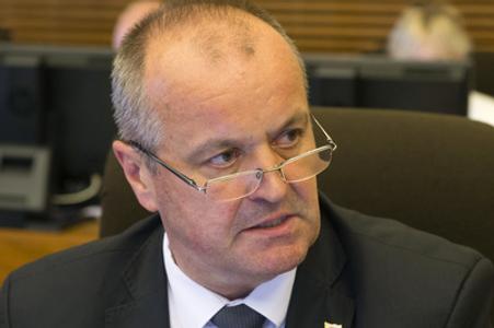Defence Minister Peter Gajdoš during the May 17 cabinet session.
