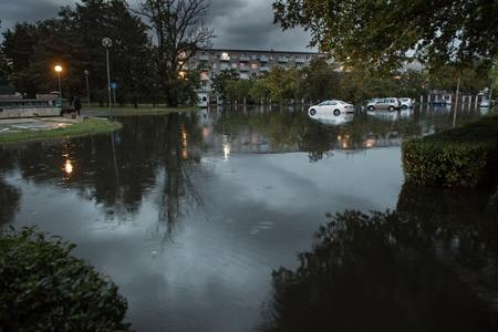 Torrential rain caused floods in Bratislava in September. 