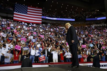 Donald Trump during the election campaign. 