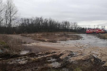 An ecological disaster occurs in Čabradský Vrbovok, near Krupina, on February 6, 2020.