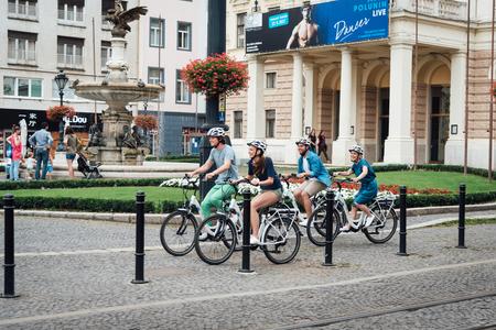 Discovering Bratislava on ebikes.