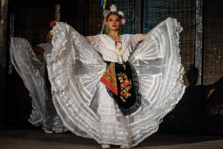  A dancer from Compania Mexicana de Danza Folklorica at the Myjava Folklore Festival.