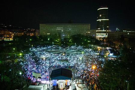 Freedom Square in Bratislava on February 21, 2020.
