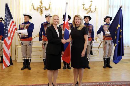 US Ambassador to Slovakia Bridget Brink presented her credentials to President Zuzana Čaputová on August 20.