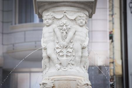 Maximilian's Fountain on Bratislava's Main Square was built in 1572. It is also known as Roland's Fountain.