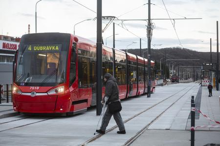 The tram is back on track to Dúbravka.