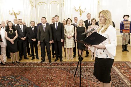 President Zuzana Caputova received Slovak diplomats on July 3, 2019.