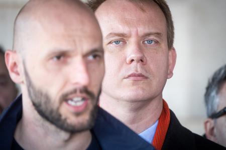 Michal Truban and Miroslav Beblavý of PS/Spolu