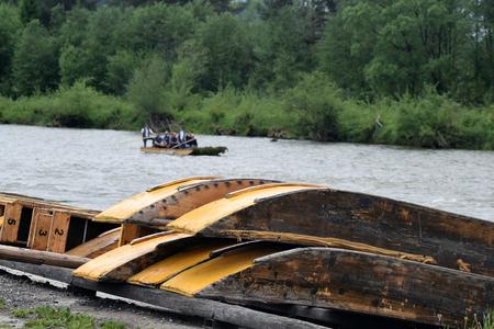The Dunajec River in the north-east of Slovakia was used for timber rafting in the past. 