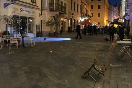 Hooligans had a fight in downtown Bratislava