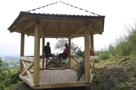 Two wooden gazebos at the tourist routes leading from Slanec village to the castle are the latest features for visitors.