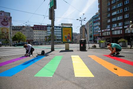 Thousands attended the Rainbow Pride march in Bratislava