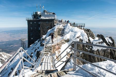 Top of Lomnický Štít peak is a world of its own