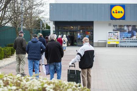 Long queues occurred in front of several shops across the country.
