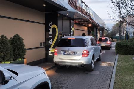 Which places in Bratislava offer drive-through food?