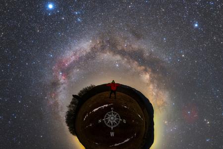 One step from the outer space. Tomáš Slovinský says this picture describes his feelings from his visit to the Poloniny dark sky park. 