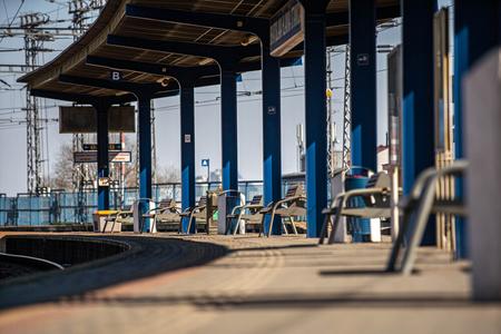 The empty Bratislava main station one day before the Easter holidays, usually one of the busiest times of year on the railroads. 