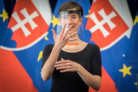 Sign language interpreter: Social media likes decided a gesture for Matovič