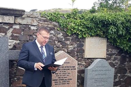 Slovak Ambassador to the UK Ľubomír Rehák in Abernethy, Scotland.