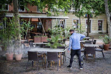 Restaurants are allowed to open outdoor seating as of April 26.