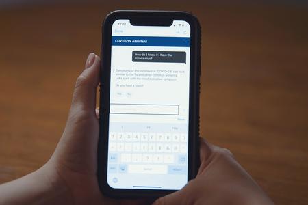 Watson Assistant for Citizens automates responses to frequently asked questions about COVID-19 on topics such as symptoms, testing and protective measures.