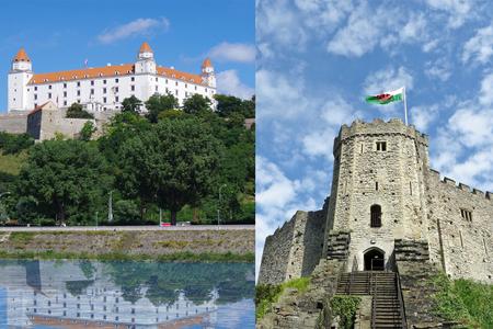 What do Cardiff and Bratislava have in common? Visitors can find castles in both. But what else?