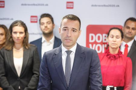 Tomáš Drucker introducing members of his new party Dobrá Voľba.
