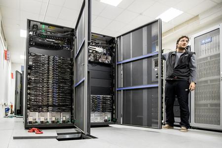Supercomputer Aurel and Filip Holka, head of the department