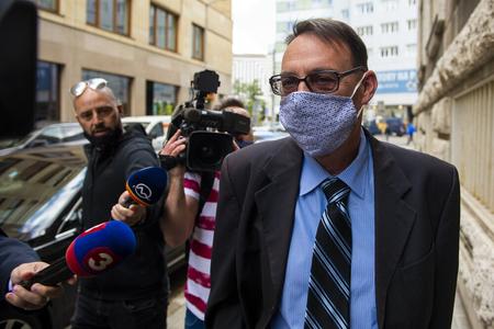Former general prosecutor Dobroslav Trnka attends a disciplinary hearing at the General Prosecutor's Office in Bratislava on June 2, 2020.