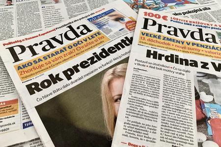 The publisher, Perex, is under temporary protection from June 15 until October. The Pravda daily is the publisher's strongest brand.