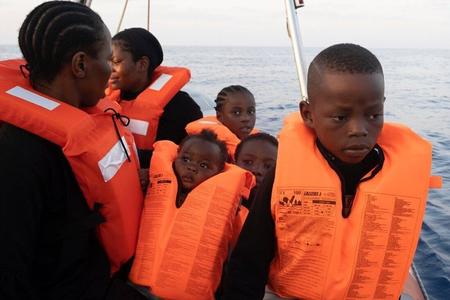 Migrants are being rescued in the Mediterranean