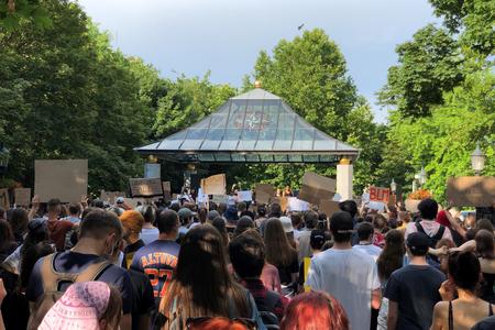 Black Lives Matter gathering in Bratislava on June 13.