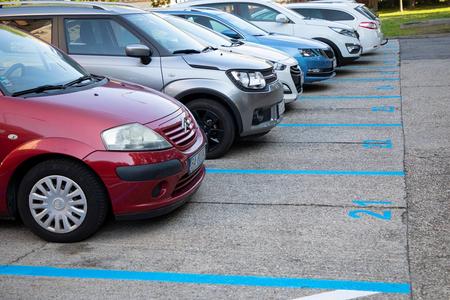 New markings for parking places in Petržalka. 