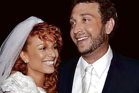 Slovak presenter Vera Wisterová and her US-Israeli husband Jeremy Hulsh at their wedding in 2010
