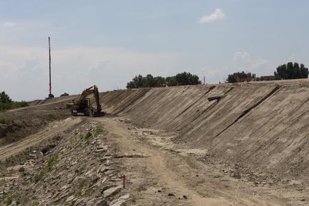 The construction of the D4 motorway near Bratislava