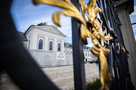 The new facade of the Presidential Palace
