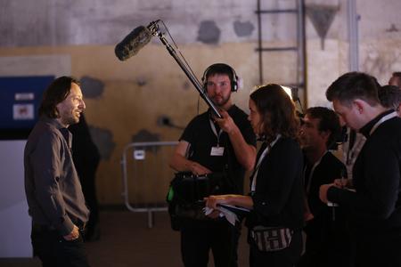 The then Škoda head of design Jozef Kabaň talks to the media about the Škoda Kodiaq in Berlin on Sep 1, 2016