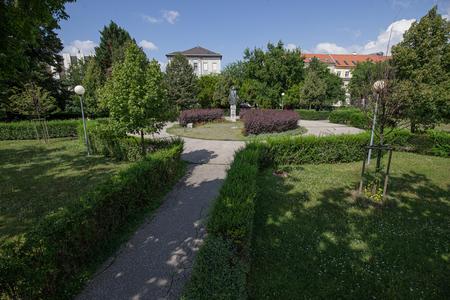 The park with the Marek Čulen statue