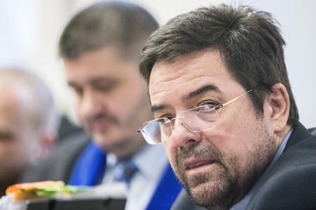 Marian Kocner in court on December 17. His attorney Michal Mandzak in the background. 